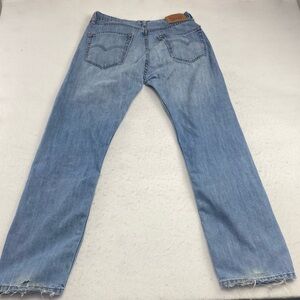 Levi’s 505 Men’s Jeans 33x32 Light Wash Straight Leg 100% Cotton Denim